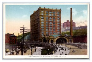 Pennsylvania Station Pittsburgh PA UNP WB Postcard P19