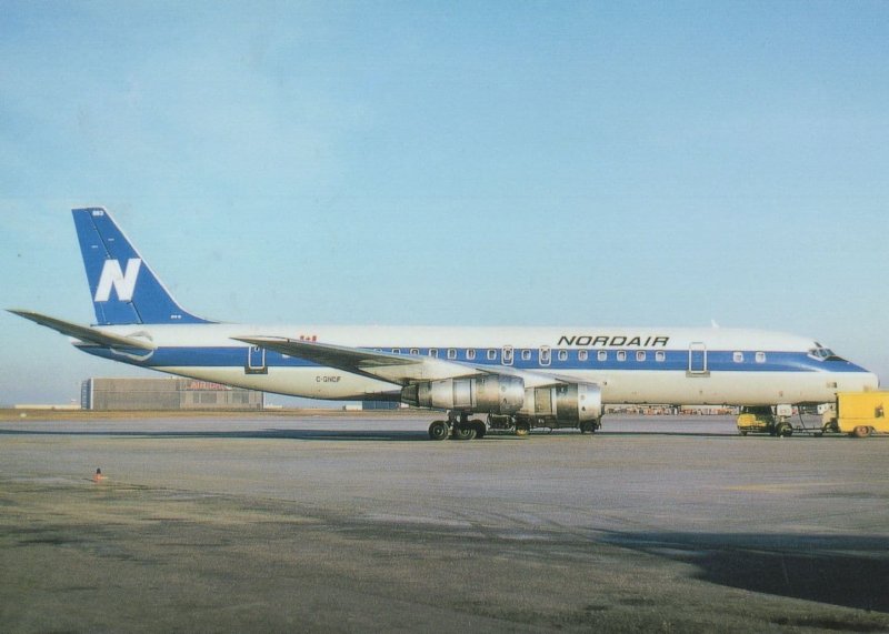 McDonnell Douglas DC-8-52 Plane at Montreal Airport 1980 Postcard