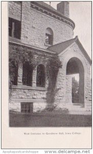 West Entrance To Goodnow Hall Iowa College Grinnell Iowa