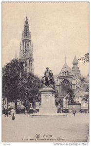 Anvers, Place Verte (Cathedrale et statue Rubens) Antwerp, Belgium, 00-10s