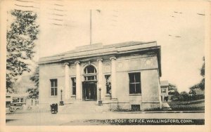 Connecticut Wallingford US Post Office Collotype 1949 Postcard 22-7027