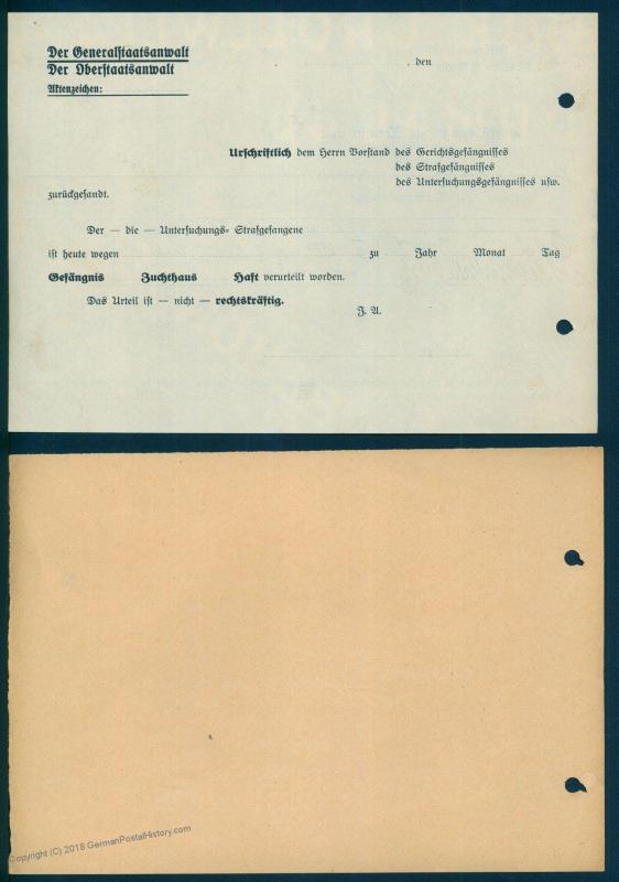 Germany 1939 Jewish Prisoner Berlin Moabit Plotzensee Prison Documents Sar 87507