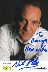 Jimmy King Emmerdale Alternative Hand Signed Cast Card Photo