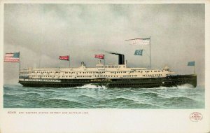 Steamer Eastern States, 1902 Postcard, Unused, Detroit Photographic Co.