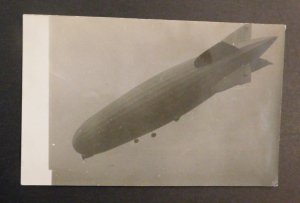 Mint Germany Postcard Zeppelin Airship RPPC Air Graf German Real Photo