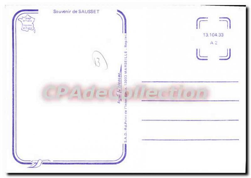 Modern Postcard Souvenir De Sausset