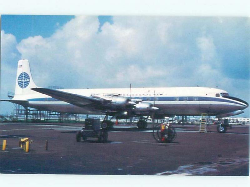 Reproduction Reprint PAN AM AIRLINES DOUGLAS DC6B AIRPLANE IN 1958 YEAR AC6234