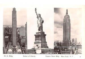 RCA Building, Statue of Liberty - New York City, NY