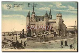 Old Postcard Steen Antwerp