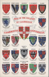 Cambridgeshire Postcard - Cambridge University, Arms of The College RS36528