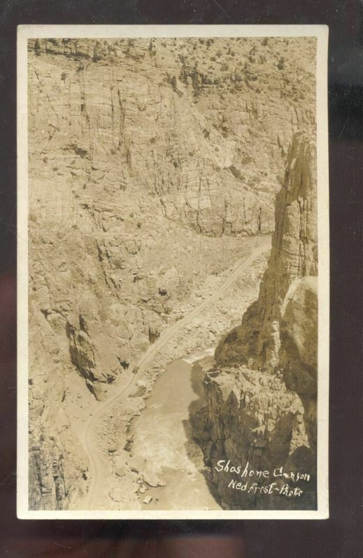 RPPC SHOSHONE CANYON IDAHO NED FROST VINTAGE REAL PHOTO POSTCARD AZO