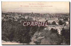 Old Postcard The High Pyrenees Tarbes General view of the Pyrenees and Chains