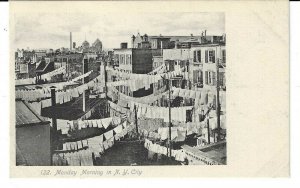 NEW YORK CITY MONDAY WASH DAY IN IMMIGRANT EAST SIDE TENEMENTS, BY ROTOGRAPH NYC