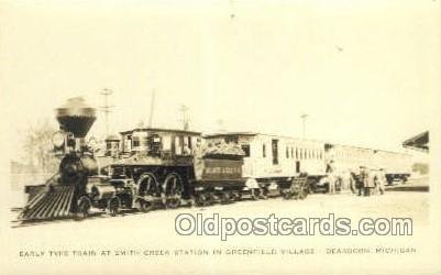 Train At Smith Creek Station, Greenfield Village, Dearborn, MI, USA Train Dep...