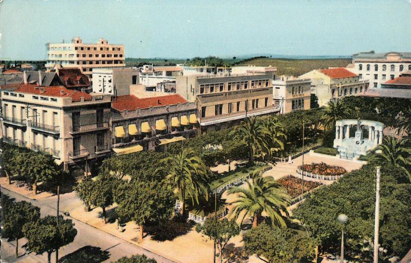 Algeria Ain Temouchent Gambetta square semi-modern postcard