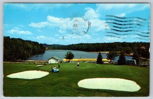 Putting On The Golf Green, Grossinger’s, Catskills NY Vintage 1972 Postcard