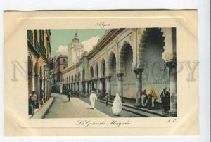 425788 ALGERIA Grande mosque Vintage Embossed postcard