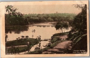 View Overlooking Japanese Gardens, Como Park, St Paul MN c1907 Vtg Postcard F47