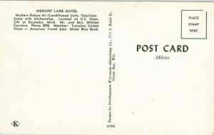 MEMORY LANE MOTEL ESCANABA MICHIGAN