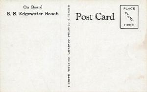 Edgewater Beach Yacht Club,Chicago, Illinois, Early Postcard, Unused