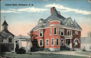 Rochester NH Gafney Home Turret Gazebo 1900s-20s Vintage Postcard