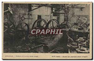 VINTAGE POSTCARD Roye Machinery of the Sugar refinery Lebaudy sacked