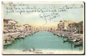 Old Postcard Palavas Canal