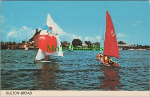 Suffolk Postcard - Oulton Broad, Sailing Boats RS35693