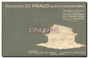 Postcard Old Parfurmerie Perfume Pinaud Place Vendome Paris Japan Pavilion Ex...