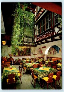 ROTHENBERG, GERMANY ~ Interior BAUMEISTERHAUS Cafe Restaurant  4x6 Postcard