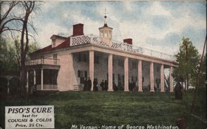 Mount Vernon Washington WA Piso's Cure Advertising c1910 Vintage Postcard