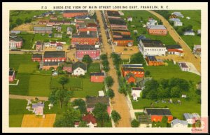 Birds-Eye View of Main Street Looking East, Franklin, N.C.