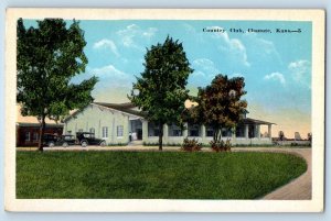 Chanute Kansas KS Postcard Country Club Exterior Building c1920 Vintage Antique