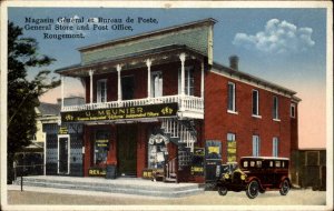 Rougemont Quebec Meunier Beautiful Storefront Signs Car Postcard