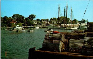 Maine Camden View Of Inner Harbor