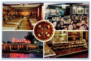 c1960 Olga's Diner Marlton Atlantic City New Jersey Multiview Vintage Postcard