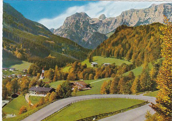 Deutsche Alpenstrasse Ramsau mit Reiteralpe Germany