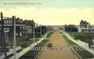 13th Ave, West Calgary, Alta Canada 1913 