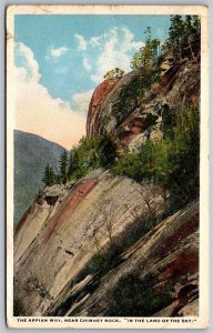 Vtg North Carolina NC Appian Way Near Chimney Rock Land of the Sky Postcard