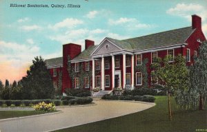 c.'40,  Hillcrest Sanitarium, Quincy, IL, Curteich Publ, Old Post Card