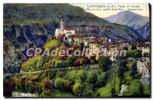 Postcard Old Lantosque Valley of Vesubie General view