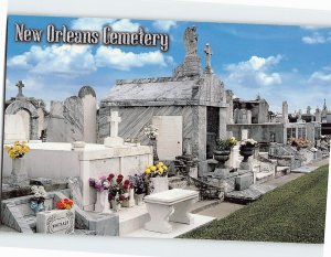 Postcard Cemetery City of the Dead New Orleans Louisiana USA