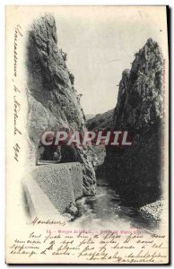 Old Postcard From Gorges & # 39Aude Defile Stone Lys