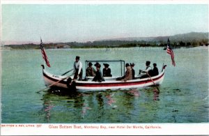 Postcard CA Glass Bottom Boat Monterey Bay near Hotel Del Monte UDB ~1905 V198