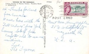 Fishing Smacks, Paradise Beach Nassau in the Bahamas 1961 