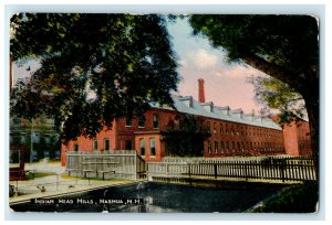 c1920s Indian Head Mills, Nashua New Hampshire NH Unposted Postcard