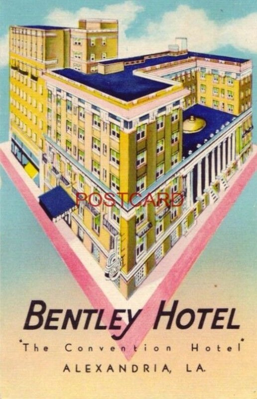 1950 HOTEL BENTLEY - ALEXANDRIA, LA. - Coleman J Hudson, General Mgr.