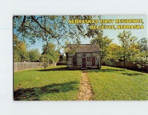 Postcard Nebraskas First Residence Bellevue Nebraska USA