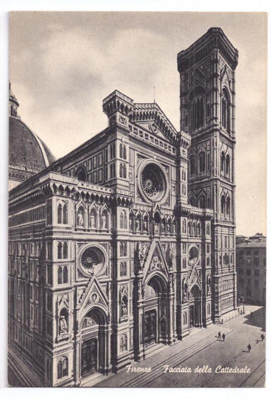 Italy Florence Cathedral Firenze Cattedrale Postcard 4X6