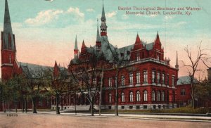 Vintage Postcard Baptist Theological Seminary Warren Memorial Church Louisville